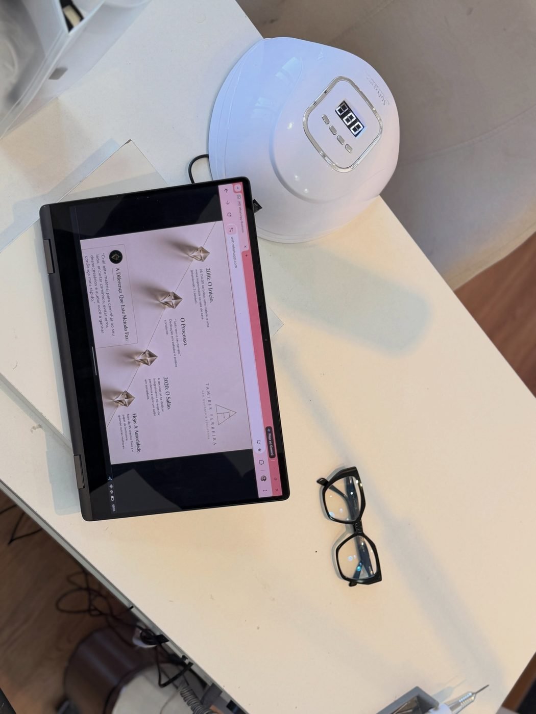 Material didático da formação em tablet