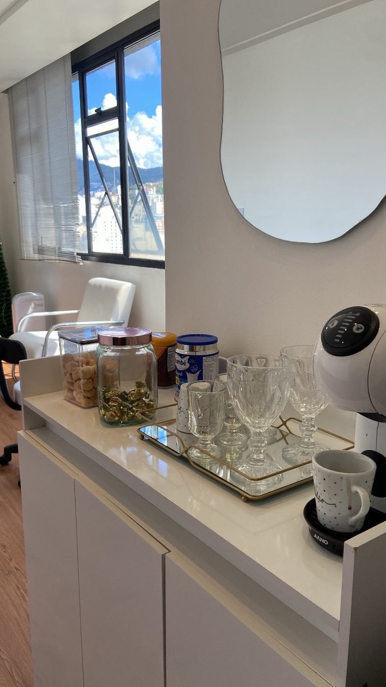 Recepção do estúdio de Tamiris Ferreira em Belo Horizonte